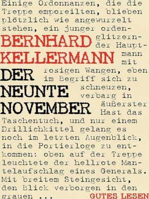 cover image of Der neunte November